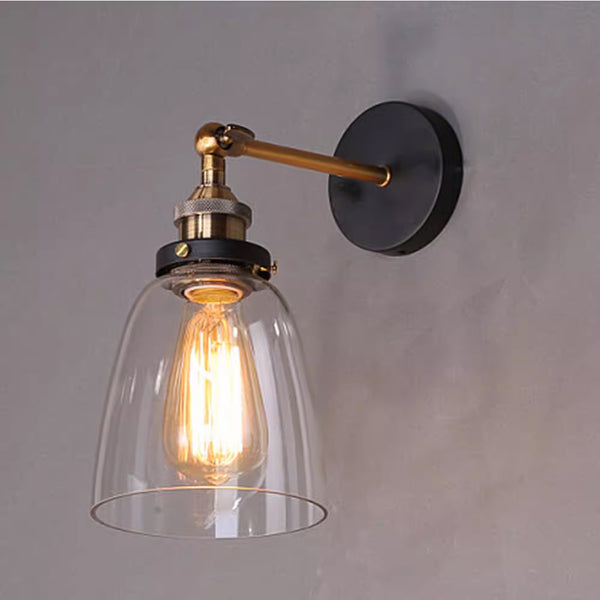 Vintage Glass Wall Light