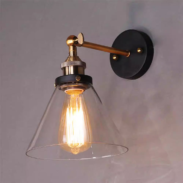 Vintage Glass Wall Light