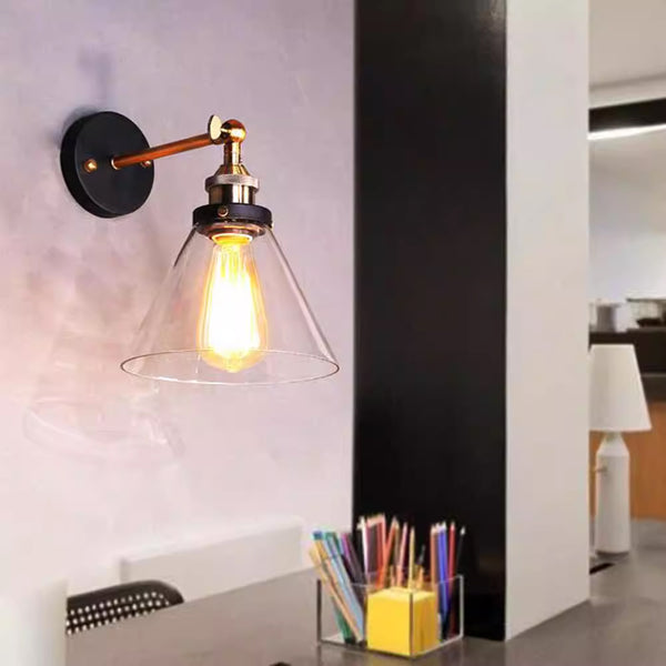 Vintage Glass Wall Light