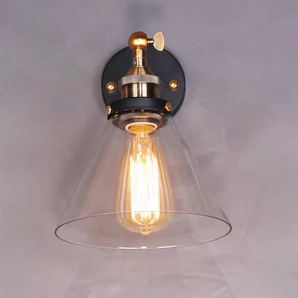Vintage Glass Wall Light