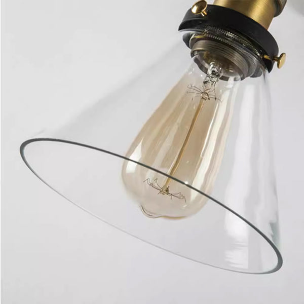 Vintage Glass Wall Light