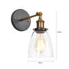 Vintage Glass Wall Light