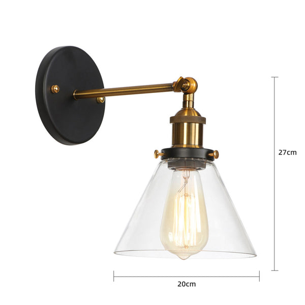 Vintage Glass Wall Light
