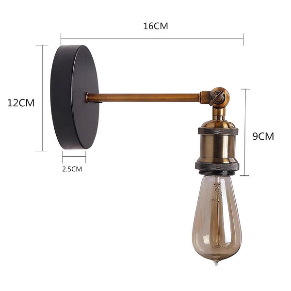 Vintage Glass Wall Light