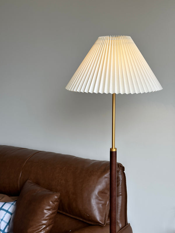 Lampadaire plissé vintage