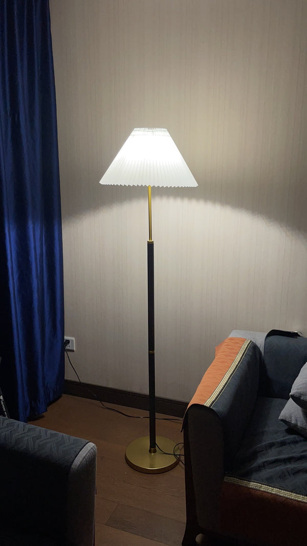 Lampadaire plissé vintage