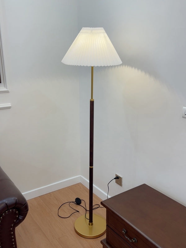 Lampadaire plissé vintage