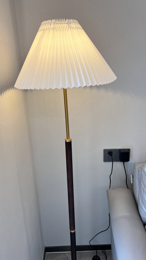 Lampadaire plissé vintage