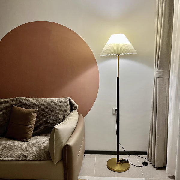 Lampadaire plissé vintage