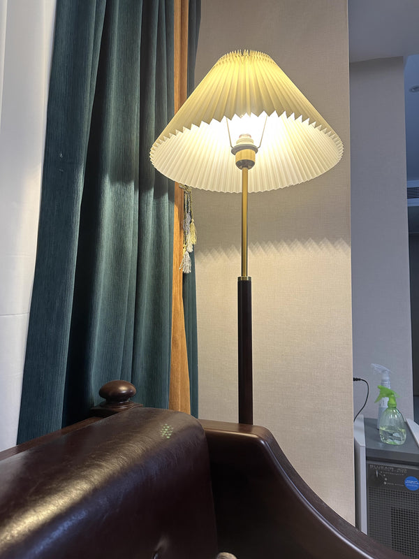 Lampadaire plissé vintage