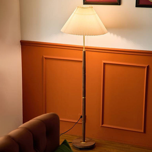 Lampadaire plissé vintage