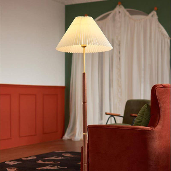 Lampadaire plissé vintage