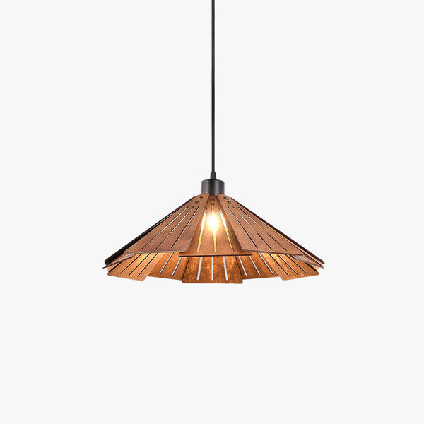 Vintage Wooden Pendant Light, Dining Room