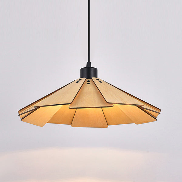 Vintage Wooden Pendant Light, Dining Room