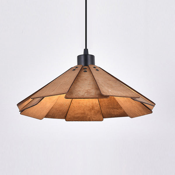 Vintage Wooden Pendant Light, Dining Room