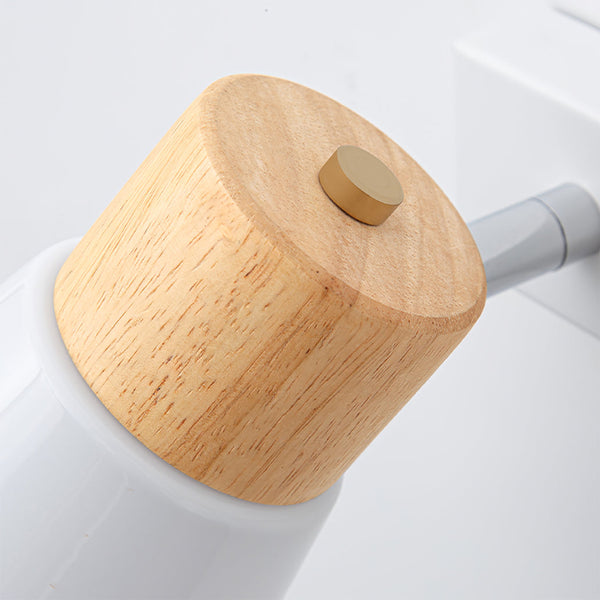 Applique murale en verre blanc