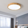 Wooden Geometric Ceiling Light,Round/Square