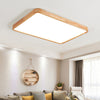 Wooden Geometric Ceiling Light,Round/Square