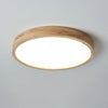 Wooden Geometric Ceiling Light,Round/Square