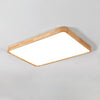Wooden Geometric Ceiling Light,Round/Square
