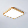 Wooden Geometric Ceiling Light,Round/Square