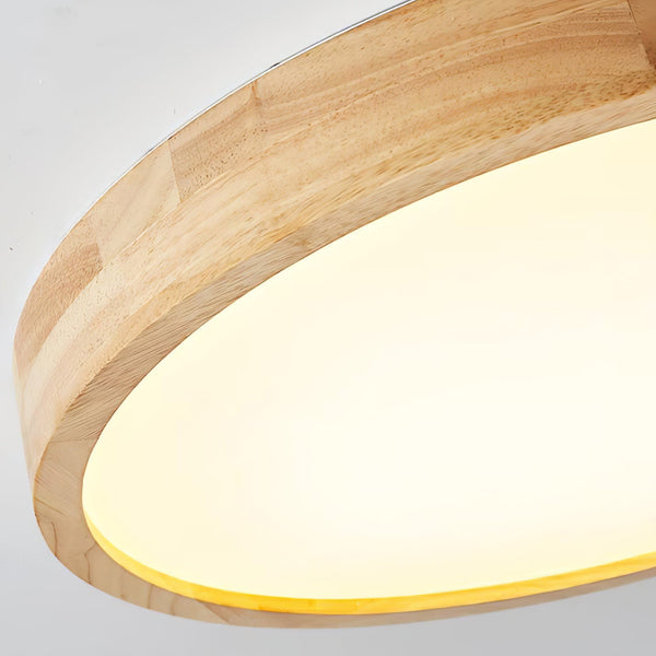 Wooden Geometric Ceiling Light,Round/Square