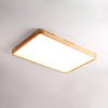 Wooden Geometric Ceiling Light,Round/Square