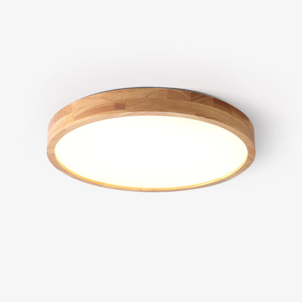Wooden Geometric Ceiling Light,Round/Square