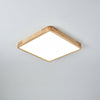 Wooden Geometric Ceiling Light,Round/Square