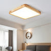 Wooden Geometric Ceiling Light,Round/Square