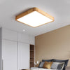 Wooden Geometric Ceiling Light,Round/Square