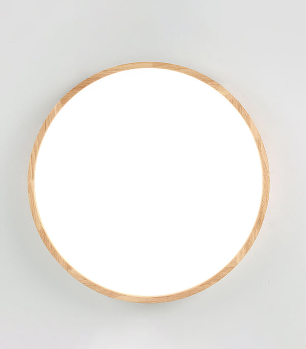 Wooden Geometric Ceiling Light,Round/Square
