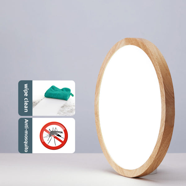 Wooden Geometric Ceiling Light,Round/Square