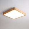 Wooden Geometric Ceiling Light,Round/Square