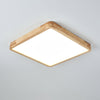 Wooden Geometric Ceiling Light,Round/Square