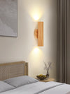 Hölzerne Zwei-Wege-Licht-Wandlampe, drehbar