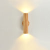 Hölzerne Zwei-Wege-Licht-Wandlampe, drehbar