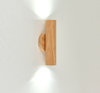 Hölzerne Zwei-Wege-Licht-Wandlampe, drehbar