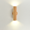 Hölzerne Zwei-Wege-Licht-Wandlampe, drehbar