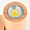 Hölzerne Zwei-Wege-Licht-Wandlampe, drehbar