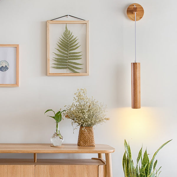 Holzbläser-Wandleuchte