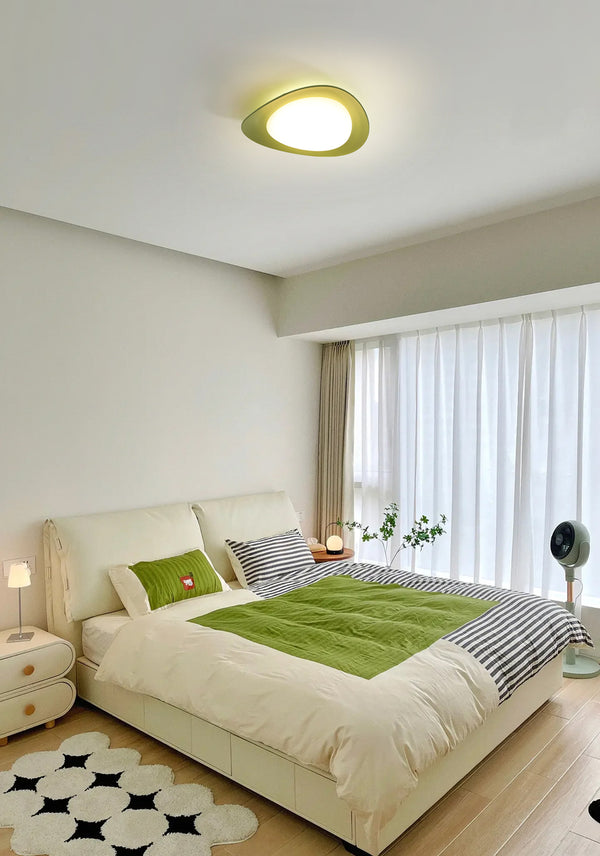 Plafonnier créatif en galets pour chambre à coucher et couloir