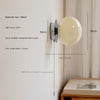Retro cream style glass ball bedside corridor wall lamp