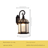 American retro outdoor waterproof courtyard corridor balcony wall lamp