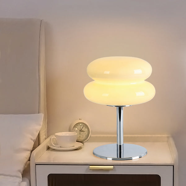 Medieval vintage glass table lamp