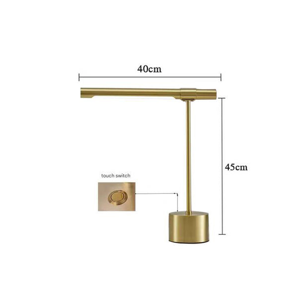 Creative personality wood grain bedside desk lamp