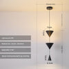 Minimalist conical bedroom bedside background wall chandelier