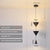 Minimalist conical bedroom bedside background wall chandelier