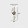 All copper spiral led wall light