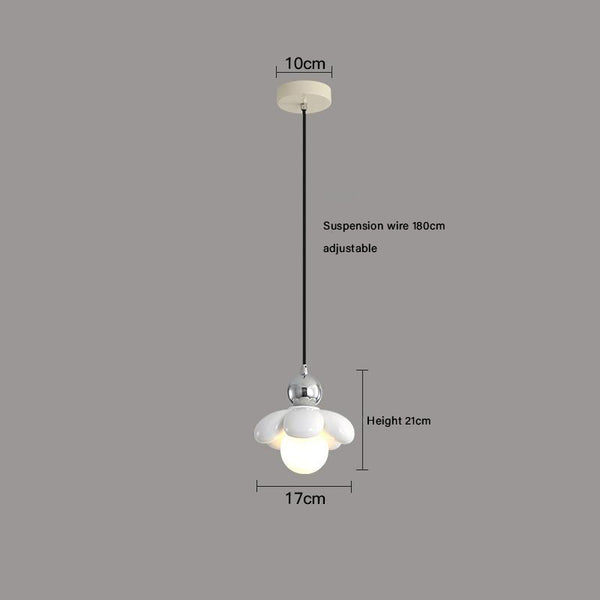 Cream style flower bedside chandelier